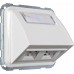 Корпус розетки для установки двох телефонних чи комп’ютерних роз’ємів.