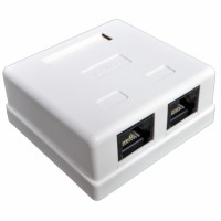 Розетка наружная 2хUTP,кат.5е,RJ45,EPNew. Розетка наружная 2хUTP,кат.5е,RJ45,EPNew.