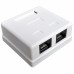 Розетка зовнішня 2хUTP, кат.5е, RJ45, EPNew.