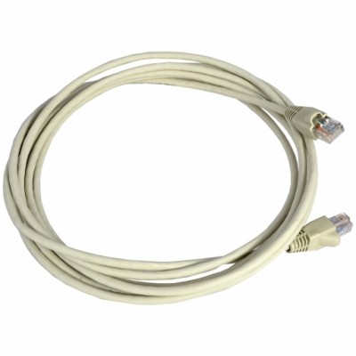 Патч-корд U/UTP FutureCom,3м, кат.5е, LSZH, сірий, Corning.