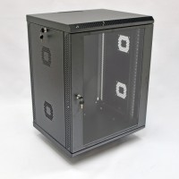 Шафа 19" 15U, 600х500х773 мм (Ш*Г*В) серверна настінна чорна CMS акрилове скло  Шафа 19" 15U, 600х500х773 мм (Ш*Г*В) серверна настінна чорна CMS акрилове скло