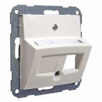 Корпус для установки двух телефонных/компьютерных разъемов.