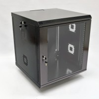 Шафа 19'' 12U, 600х500х640 мм (Ш*Г*В) серверна настінна чорна CMS акрилове скло  Шафа 19'' 12U, 600х500х640 мм (Ш*Г*В) серверна настінна чорна CMS акрилове скло