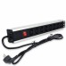 Силовий блок, 19 ", 8 розеток UPS, 1.5 U, вимикач, шнур 1.8 м, євровилку