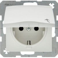 Berker S1 Розетка SCHUKO с откидной крышкой 16А/250В S.1 Berker S1 Розетка SCHUKO с откидной крышкой 16А/250В S.1