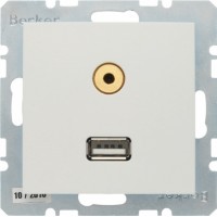 Berker S1 USB / 3,5 мм Audio, розетка Berker S1 USB / 3,5 мм Audio, розетка