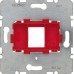 Berker S1 Опорна пластина з червоною вставкою, 1-місцева, для Modular Jack