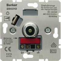 Berker S.1 Поворотно-нажимной диммер 600Вт Berker S.1 Поворотно-нажимной диммер 600Вт
