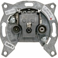 Berker S1 Антенная розетка, 2 отверстия, проходная Berker S1 Антенная розетка, 2 отверстия, проходная