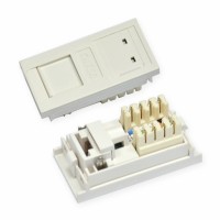 Вставка горизонтальная 50х25, FTP, кат. 5e, RJ45, EPNew Вставка горизонтальная 50х25, FTP, кат. 5e, RJ45, EPNew