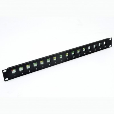Патч-панель під 16 модулів Keystone, 1U, 19’’
