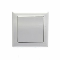 Выключатель 1-клавишный , c рамкой, белый. Выключатель 1-клавишный , c рамкой, белый.
