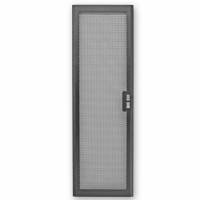 Передние двери для шкафа 42U, 600х, 66% перфорация, черные Передние двери для шкафа 42U, 600х, 66% перфорация, черные