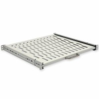 Полка висувна 19 " 400мм глибина, 4 точки кріплення,сіра Полка висувна 19 " 400мм глибина, 4 точки кріплення,сіра