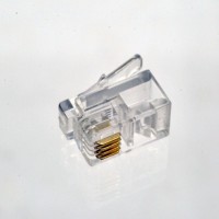 Конектор телефонний RJ11, 4p4c 100 шт. Конектор телефонний RJ11, 4p4c 100 шт.