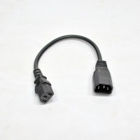 Шнур живлення С13-C14 (0.75мм2) 0.3м 