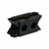 Ввод на 2 кабеля для ВО муфты UCAO, герметизируемый сырой резиной, Corning. Ввод на 2 кабеля для ВО муфты UCAO, герметизируемый сырой резиной, Corning.