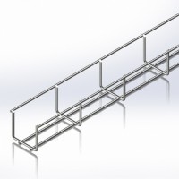 Лоток сітчастий 50х50, дріт Ø4 мм, білий цинк 2,5м (CMS-WBB4-5050Z) Лоток сітчастий 50х50, дріт Ø4 мм, білий цинк 2,5м (CMS-WBB4-5050Z)