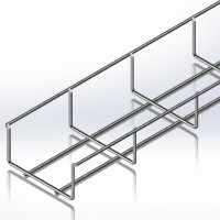Лоток сітчастий 100х50, дріт Ø4 мм, білий цинк 2,5м (CMS-WBB4-10050Z) Лоток сітчастий 100х50, дріт Ø4 мм, білий цинк 2,5м (CMS-WBB4-10050Z)