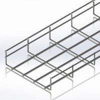 Лоток сітчастий 200х50, дріт Ø4 мм, білий цинк 2,5м (CMS-WBC4-20050Z) Лоток сітчастий 200х50, дріт Ø4 мм, білий цинк 2,5м (CMS-WBC4-20050Z)
