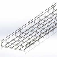 Лоток сітчастий 300х50, дріт Ø4 мм, білий цинк 2,5м (CMS-WBC4-30050Z) Лоток сітчастий 300х50, дріт Ø4 мм, білий цинк 2,5м (CMS-WBC4-30050Z)