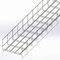 Лоток сітчастий 200х100, дріт Ø4 мм, білий цинк 2,5м (CMS-WBB4-200100Z) Лоток сітчастий 200х100, дріт Ø4 мм, білий цинк 2,5м (CMS-WBB4-200100Z)