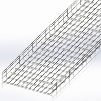 Лоток сітчастий 600х100, дріт Ø5 мм, білий цинк 2,5м (CMS-WBC5-600100Z) Лоток сітчастий 600х100, дріт Ø5 мм, білий цинк 2,5м (CMS-WBC5-600100Z)