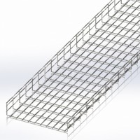 Лоток сітчастий 500х100, дріт Ø5 мм, білий цинк 2,5м (CMS-WBC5-500100Z) Лоток сітчастий 500х100, дріт Ø5 мм, білий цинк 2,5м (CMS-WBC5-500100Z)