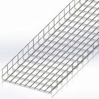 Лоток сетчатый 500х100, проволока Ø5 мм, белый цинк, 2,5м Лоток сетчатый 500х100, проволока Ø5 мм, белый цинк, 2,5м