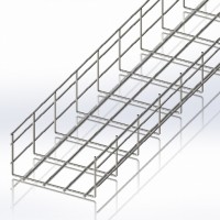 Лоток сітчастий 200х100, дріт Ø4 мм, білий цинк 2,5м (CMS-WBC4-200100Z) Лоток сітчастий 200х100, дріт Ø4 мм, білий цинк 2,5м (CMS-WBC4-200100Z)