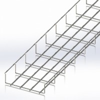 Лоток сітчастий 200х50, дріт Ø4 мм, білий цинк 2,5м (CMS-WBB4-20050Z) Лоток сітчастий 200х50, дріт Ø4 мм, білий цинк 2,5м (CMS-WBB4-20050Z)