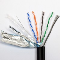 Кабель FTP 4x2х0,51 кат.5е КППЭт-ВП (100) зовнішній з тросом Кабель FTP 4x2х0,51 кат.5е КППЭт-ВП (100) зовнішній з тросом