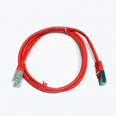 Патч-корд FTP, 1 м, кат. 5e, червоний