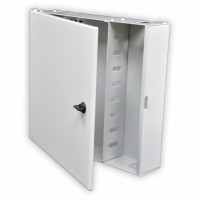 Настенный оптический бокс на 8 SC Duplex, серый. Настенный оптический бокс на 8 SC Duplex, серый.