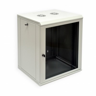 Шафа настінна 15U 600X650 (ШхГ), сіра, Mini Cabinet, Mepsan