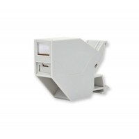 Адаптер для DIN рейки, под модуль xs500 Keystone, серый Адаптер для DIN рейки, под модуль xs500 Keystone, серый