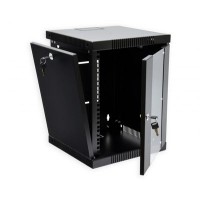 Шафа 10" 6U, 320х300x335мм (Ш*Г*В) серверна настінна чорна CMS