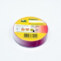 Изолента электротех. 0,13ммх19мм, 10м, Юнилайт, красная Изолента электротех. 0,13ммх19мм, 10м, Юнилайт, красная