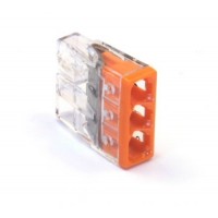 Клеммные блок 3х1 ... 2.5мм2, для однопров.проводн., медь Клеммные блок 3х1 ... 2.5мм2, для однопров.проводн., медь