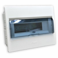 Щит в/у с прозрачными дверцами 12 мод. COSMOS Щит в/у с прозрачными дверцами 12 мод. COSMOS