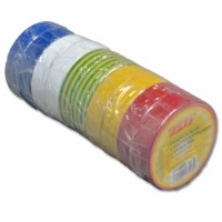 Изолента электротех. 0,15ммх18мм, 20м, ассорти (2Ж + 2Син + 2ЖЗ + 2Кр + 2Бел) Изолента электротех. 0,15ммх18мм, 20м, ассорти (2Ж + 2Син + 2ЖЗ + 2Кр + 2Бел)