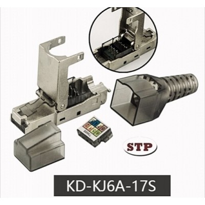 Конектор RJ45 кат. 6A екранований безінструментальний
