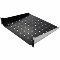 Полиця консольна 400мм 2U, чорна Полиця консольна 400мм 2U, чорна