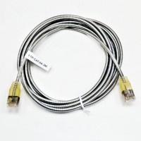 Патч-корд FTP, 1 м, кат. 6А, армированный, серебристый Патч-корд FTP, 1 м, кат. 6А, армированный, серебристый
