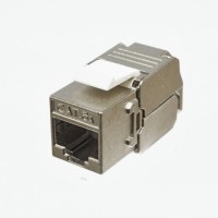 Модуль KeyStone RJ45 STP, кат. 6a, Slim, LW