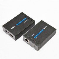 HDMI подовжевач 60 м FullHD по 1 кабелю Cat.5e,6e з блоком живлення HDMI подовжевач 60 м FullHD по 1 кабелю Cat.5e,6e з блоком живлення