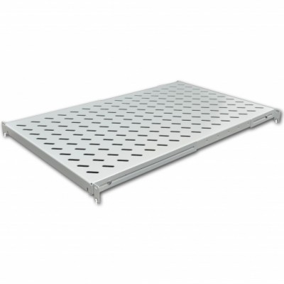Полка 19 "4 точки кріпл. , 950мм глиб., перфорована , сталь  2 мм , сіра 