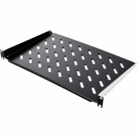 Полиця консольна 200мм 1U, чорна Полиця консольна 200мм 1U, чорна