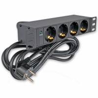 Блок 10" на 4 роз. нем. станд., 16А, 1U Блок 10" на 4 роз. нем. станд., 16А, 1U