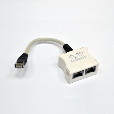 Розгалужувач витої пари, UTP, 1х2RJ-45